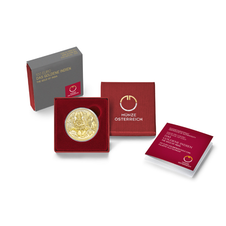 The Gold of India 100 Euro Złoto 2023 Proof