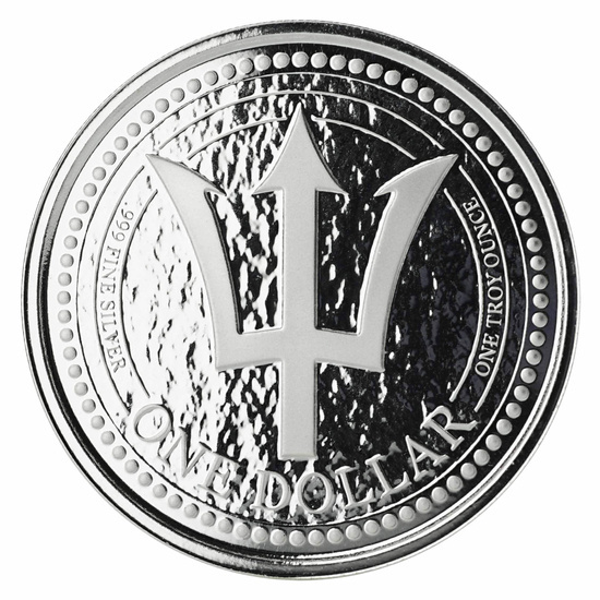 Barbados: Trident 1 uncja Srebra 2018