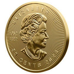 Kanadyjski Liść Klonowy 1 gram Złota 2023