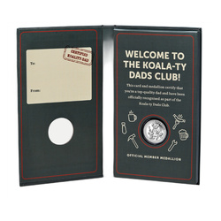 Dads Club Official Member Medallion 1/4 uncji Srebra Prooflike 