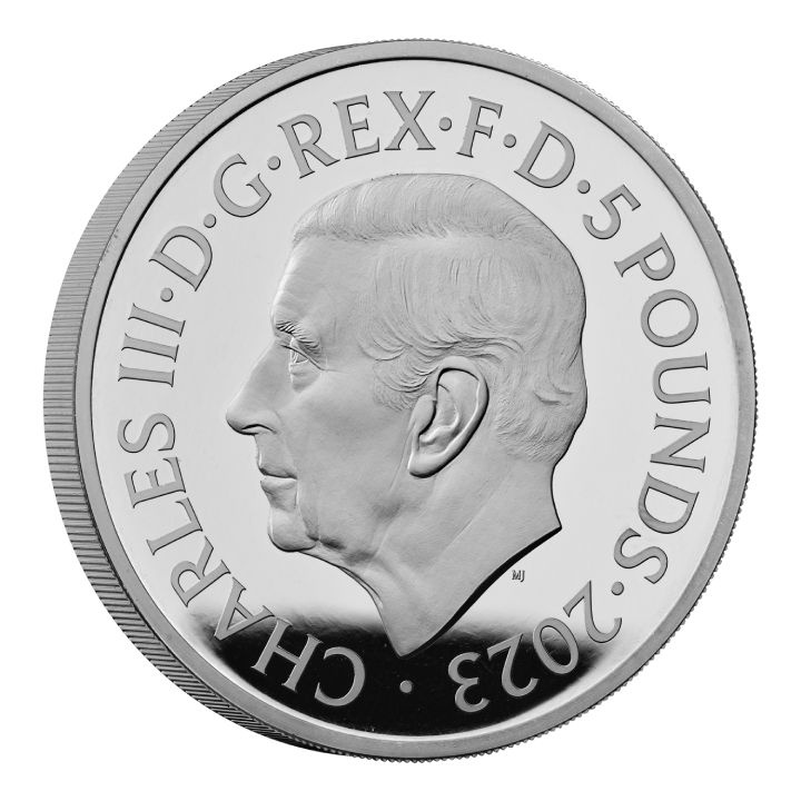 Zestaw 5 monet Wielka Brytania Miedzionikiel 2023 Proof Commemorative Coin