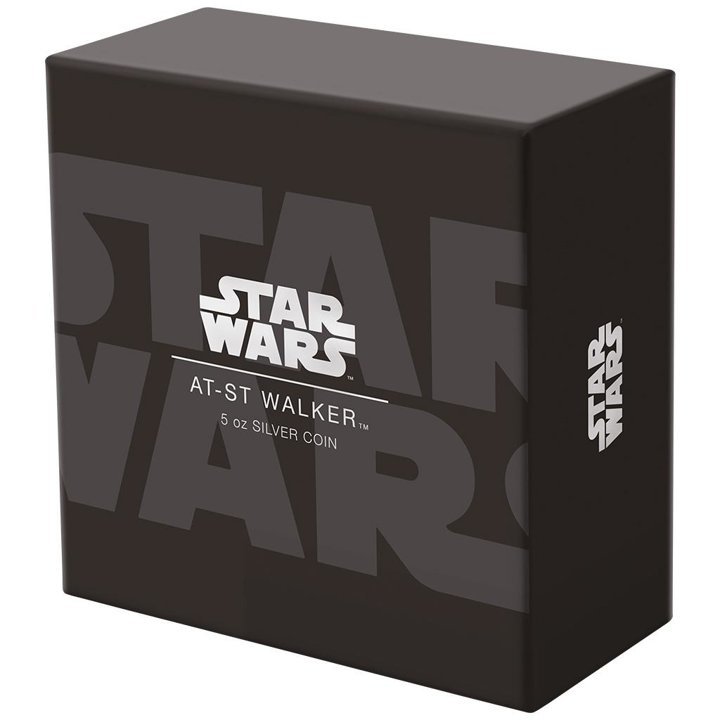 Niue: Star Wars - AT-ST Walker kolorowany 5 uncji Srebra 2022 Proof