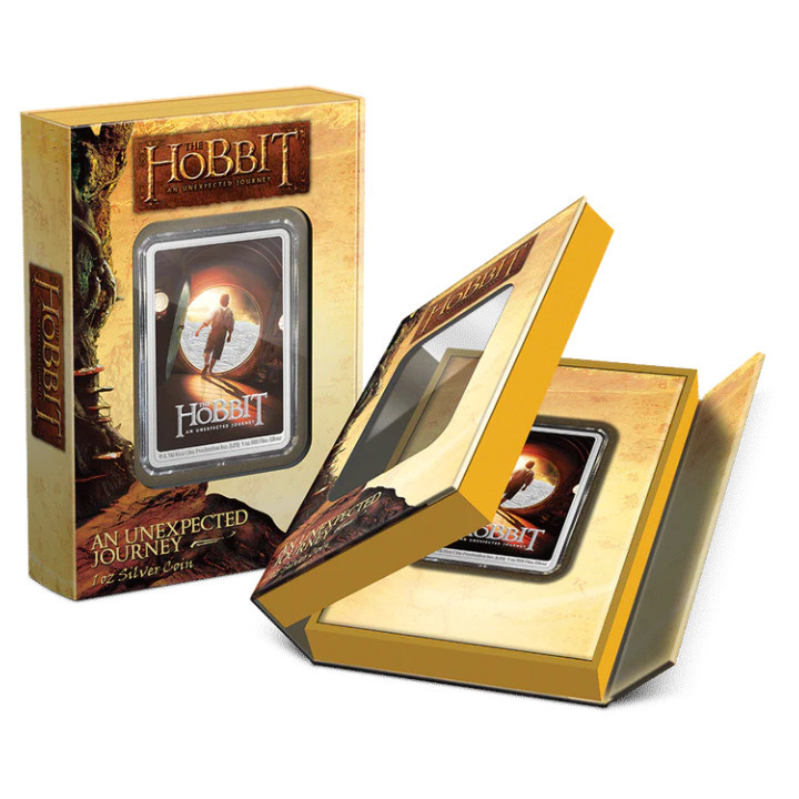 Niue: The Hobbit Poster - An Unexpected Journey kolorowany 1 uncja Srebra 2023 Proof