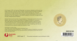 150. rocznica Australian Overland Telegraph Brąz Aluminiowy 2022