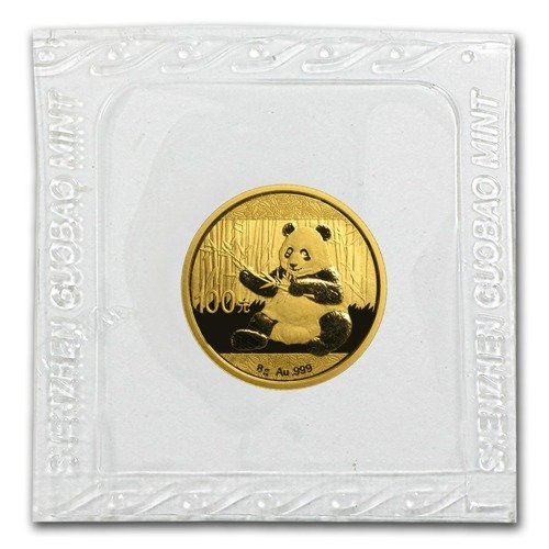 Chińska Panda 8 gramów Złota