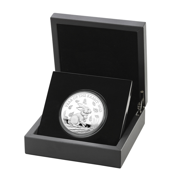 Royal Mint Lunar: Rok Królika 5 uncji Srebra 2023 Proof