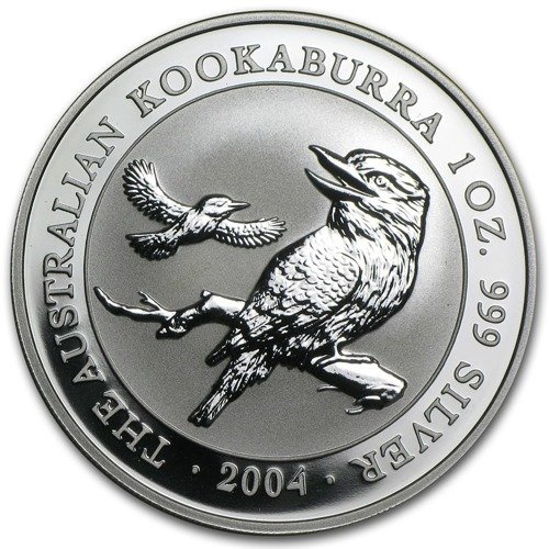 Kookaburra 1 uncja Srebra 2004