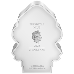 Niue: Star Wars - Admiral Ackbar Chibi Coin kolorowany 1 uncja Srebra 2022 Proof