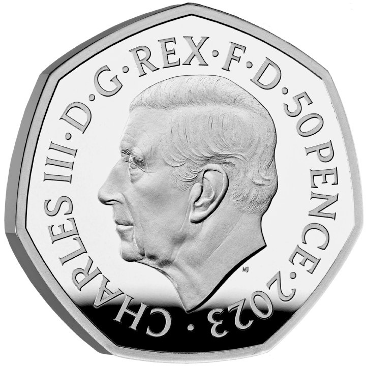 75 Years of the Windrush Generation kolorowany 50p Srebro 2023 Proof