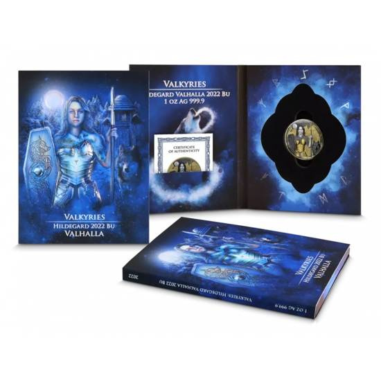 Valkyries: Hildegard kolorowana 1 uncja Srebra 2022 Multimetal