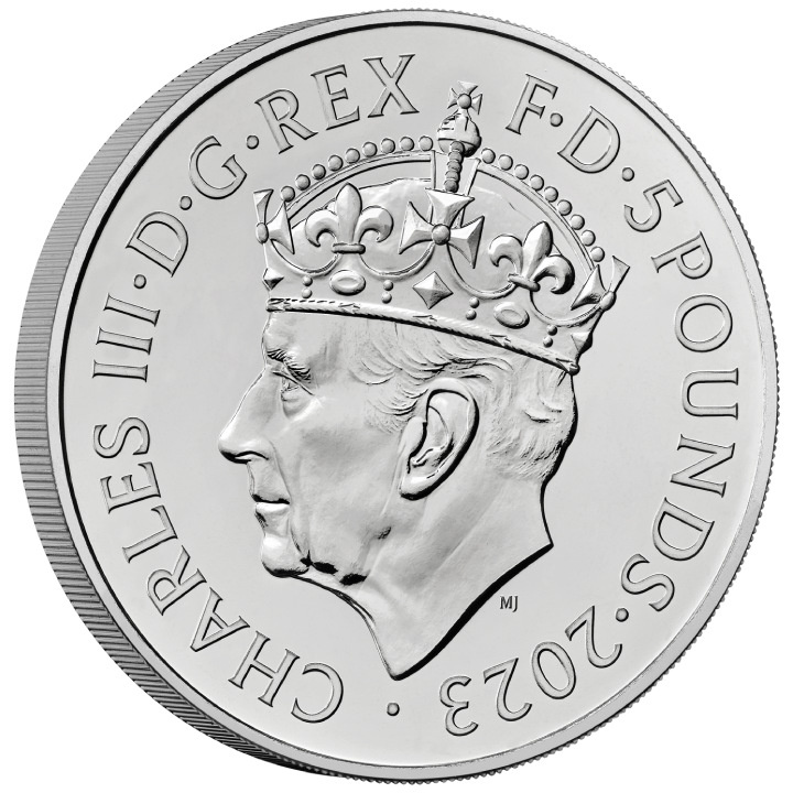 The Coronation of His Majesty King Charles III £5 Miedzionikiel 2023