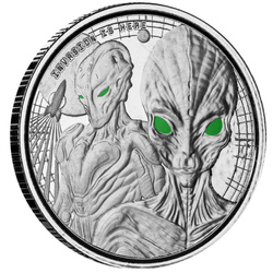 Zestaw Ghana: Alien 4 x 1/2 uncji Srebra 2023