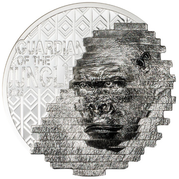 Cook Islands: Reconstruction Gorilla 2 uncje Srebra 2025 Proof