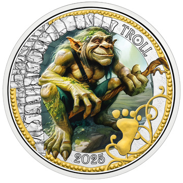 Mythical Creatures: Troll - Guardian of Legend 3 Euro Miedzionikiel 2025