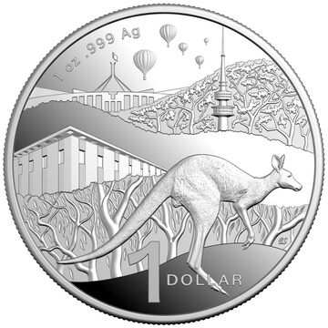 RAM: Kangaroo Series - Bush Capital 1 uncja Srebra 2025 Proof