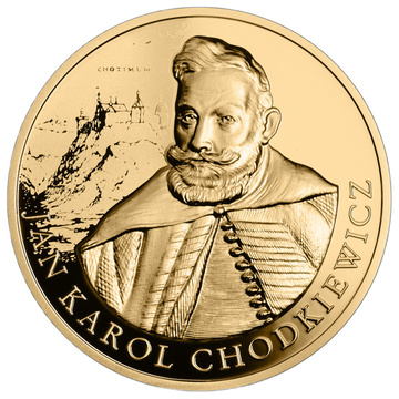 Hetmani Rzeczypospolitej - Jan Karol Chodkiewicz 500 zł Złoto 2025 Proof Folder Emisyjny