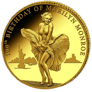 Congo: 100. Rocznica Urodzin Marilyn Monroe 0.5 grama Złota 2026