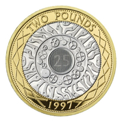 25. rocznica £2 pozłacany Srebro 2022 Proof 