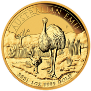 Australijski Emu 1 uncja Złota 2021