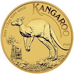 Australijski Kangur 1/2 uncji Złota 2024
