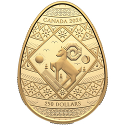 Canada: Pisanka $250 Złoto 2024 Proof