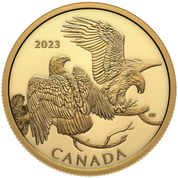 Canada: The Striking Bald Eagle $200 Złoto 2023 Proof 