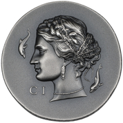 Cook Islands: Arethusa 1 uncja Srebra 2023 Ultra High Relief Antiqued Coin
