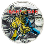 Cook Islands: Iron Maiden – Piece of Mind kolorowany 2 uncje Srebra 2023 Proof Ultra High Relief