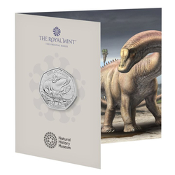 Dinosaurs: Iconic Specimens - Diplodocus 50p Miedzionikiel 2024