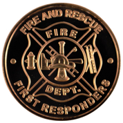 Fire Department Logo 1 uncja Miedzi