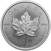 Kanadyjski Liść Klonowy 1 uncja Srebra 2024