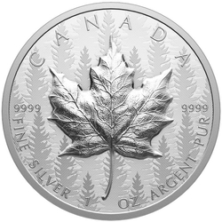 Kanadyjski Liść Klonowy 1 uncja Srebra 2024 Ultra High Relief