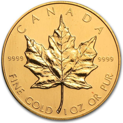 Kanadyjski Liść Klonowy 1 uncja Złota 1988