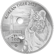 Korean Tiger 1 uncja Srebra 2023