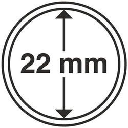 Leuchtturm - Plastikowy kapsel na monetę 22 mm 100 sztuk