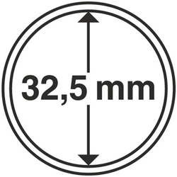 Leuchtturm - Plastikowy kapsel na monetę 32,5 mm 100 sztuk