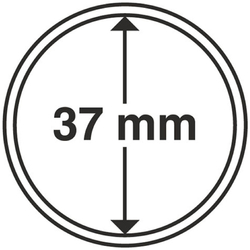Leuchtturm - Plastikowy kapsel na monetę 37 mm 100 sztuk