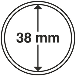 Leuchtturm - Plastikowy kapsel na monetę 38 mm 100 sztuk