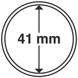 Leuchtturm - Plastikowy kapsel na monetę 41 mm 100 sztuk