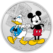 Niue: Disney Mickey & Friends - Donald Duck and Mickey Mouse kolorowany 3 uncje Srebra 2023 Proof