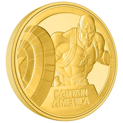 Niue: Marvel - Captain America 1/4 uncji Złota 2023 Proof