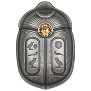 Palau: Scarab - Cheops 1 uncja Srebra 2023 Ultra High Relief Antiqued Coin