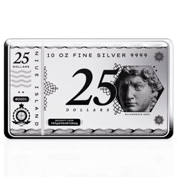 Sztabko Moneta Niue: Silver Note Coinbar 10 uncji Srebra 2024