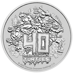Tuvalu: Teenage Mutant Ninja Turtles - 40. rocznica 1 uncja Srebra 2024