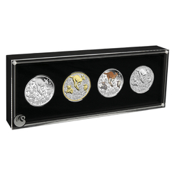 Zestaw 4 monet Perth Mint 125. rocznica powstania 4 x 1 uncja Srebra 2024 