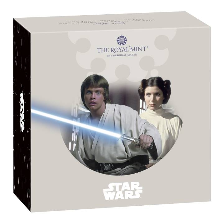  Star Wars: Luke Skywalker and Princess Leia 1 uncja Złota 2023 Proof