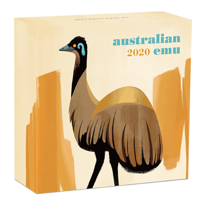 Australijski Emu 1 uncja Srebra 2020 Proof