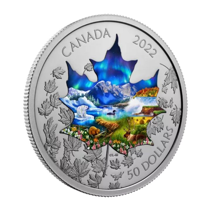 Canada: Canadian Collage kolorowany 3 uncje Srebra 2022 Proof