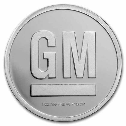 General Motors Logo (1967-2021) 1 uncja Srebra Certipack