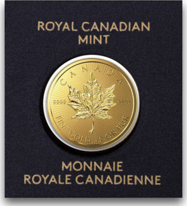 Kanadyjski Liść Klonowy 1 gram Złota 2023